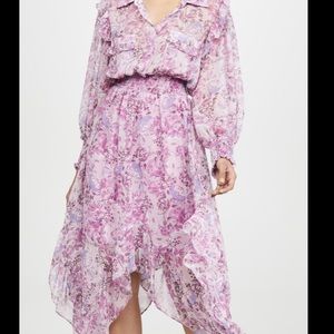 Misa Los Angeles Kaiya Lilac Midi Long Dress XS